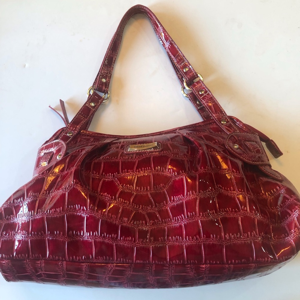 Alfred Dunner Purse In A Stunning Cherry Red Excellent Condition #Fall